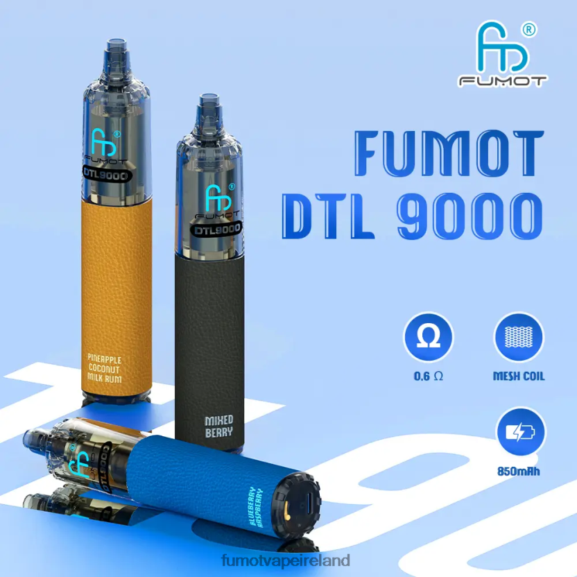 Fumot DTL Disposable Vape Pen 9000- 18ML (1 Piece) T6F626379 | Fumot Vape Price Strawberry Cherry Cranberry
